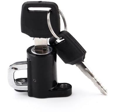 Motorhelm Lock Kit, Universele Aluminium Motorhelm met 2 sleutels voor Scooters