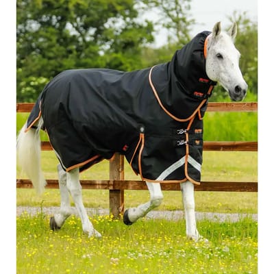 Outdoor paardendeken met halsbedekking Premier Equine Titan 300 g