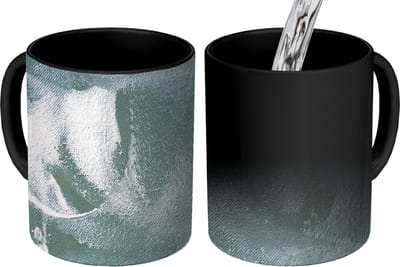Magische Mok - Foto op Warmte Mokken - Koffiemok - Acrylverf - Abstract - Design - Magic Mok - Beker - 350 ML - Theemok