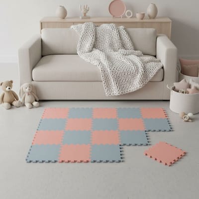 Van dag Één: 18-delige Baby Puzzel Speelmat - 30x30 EVA Schuim Kruipmat Vloermat Speeltapijt Kind