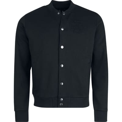 Rammstein Collegejas - Schwarz - S tot 3XL - voor Mannen - zwart