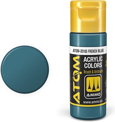 AMMO by Mig Jimenez Hobbyverf Acrylverf - MIG 20105 ATOM - French Blue - Acryl - 20ml Verf flesje - 20 ml