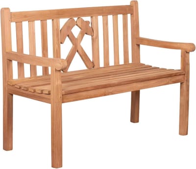 Houten Tuinbank met Rugleuning voor 2 Personen, Weerbestendig en Stevig