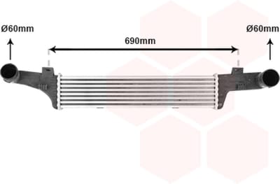 Van Wezel - INTERCOOLER VOOR MERCEDES BENZ SPRINTER 1995-2000 2105000400