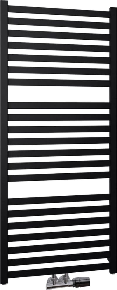 Ben Leros Handdoekradiator - 550W - 50x120 cm - Mat Zwart - Verwarming Badkamer - Handdoekrek Radiator