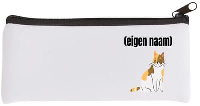 Akyol - kat met eigen naam Etui - Katten - katten liefhebbers - iemand die houdt van katten - verjaardag - cadeau - kado - 20 bij 9 cm