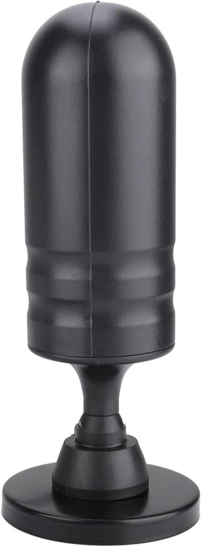 Digitale TV Antenne - Binnen Buiten Antenne - TV Signaal Ontvangen - 30dBi Versterking - 0.5m Kabel - Zwart