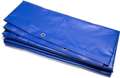 PVC dekzeil 4x6m 570 gram/m² blauw