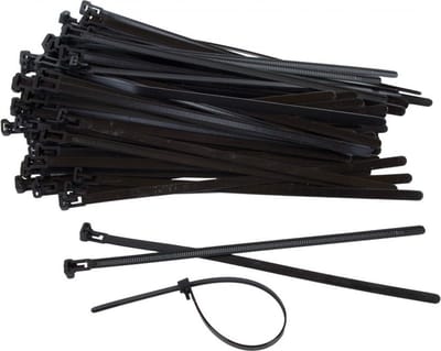 TD47 Hersluitbare Kabelbinders 7.6 x 150 mm Zwart - Tie wraps - Tyraps