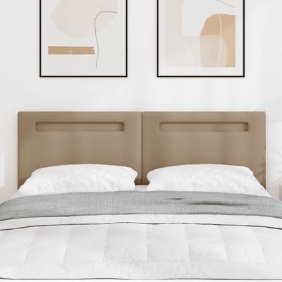 vidaXL - LED - Hoofdbord - Cappuccino - 144 - cm - Kunstleer