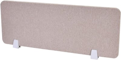Bureauverdeler Privacy - Kantoor Scherm - Werkruimte Creëren - Prikbaar Oppervlak - 120 x 30 cm - Bruin