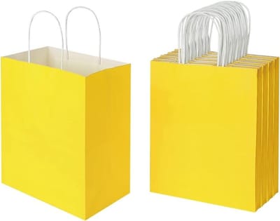 Papieren Geschenkzakken - Kraftzakken Goody Bags - Feestelijke Cadeaus Inpakken - Gemaakt van 100% gerecycled papier