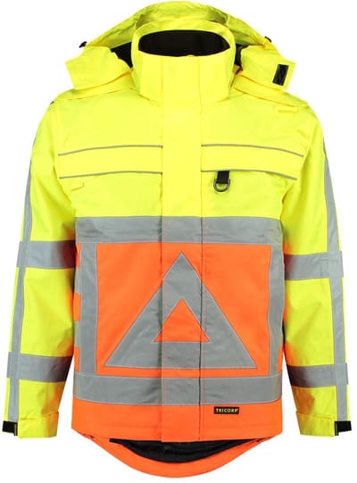 Tricorp Parka verkeersregelaar - Workwear - 403001 - Fluor Oranje-Geel - maat 7XL