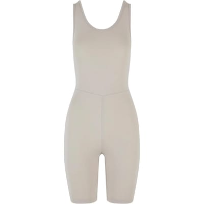 Urban Classics - Organic Stretch Jersey Jumpsuit Playsuit - S - Gebroken wit