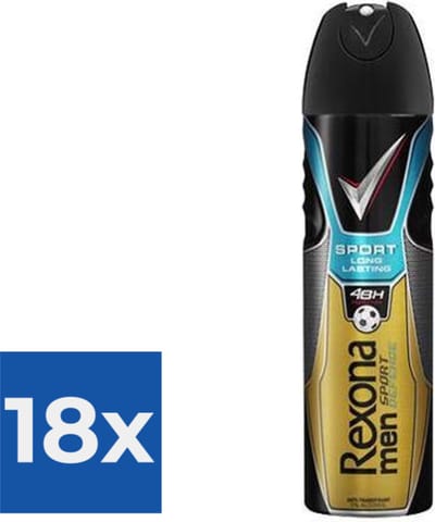 Rexona For Men Deodorant Deospray Sport Defence 200ml - Voordeelverpakking 18 stuks