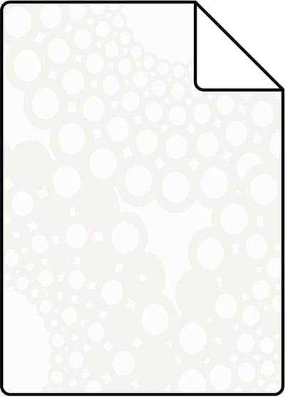 Proefstaal Origin Wallcoverings behang grafische vorm wit - 26,5 x 21 cm - 345933-S