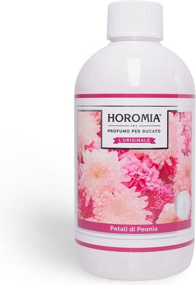 Horomia wasparfum Petali di Peonia 500ml - horomia - horomia wasprafum - textielparfum - textiel parfum - was parfum - pioen roos - pioenroos - wasgoed - wasverzachter - wasmiddel - wasgeur - beddengoed - parfum - wassen - kleding - kleding parfum