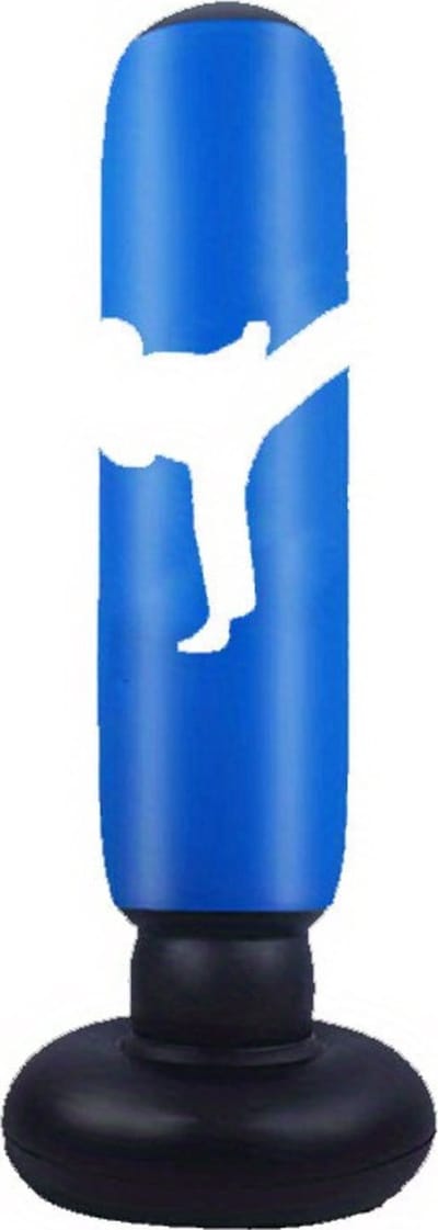 Livano Bokszak Staand - Stootzak - Kickboks Zak Volwassenen - Punching Bag - Boxzak - Bokspaal - Sport - Blauw