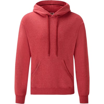Fruit of the Loom Heren Klassieke Hoodie (Heide Rood)