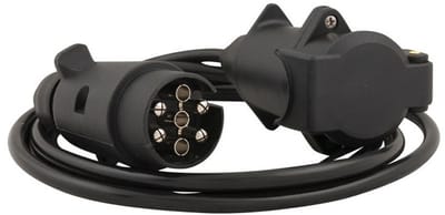 Verlengkabel 7-polig stekker/contra 2 meter 12V