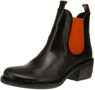 Fly London MEME030FLY - Chelsea Boot voor dames - Java-Zwart-Rood