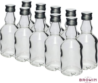 Mini glazenflesjes 50ml met draaidop