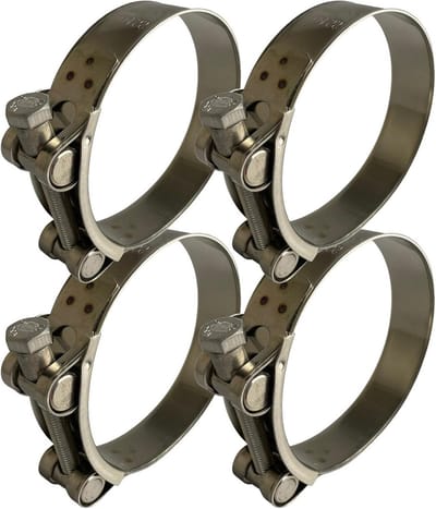 Uitlaat Klem - Slangklem Boutklem - Slangen Bevestigen - Lekvrije Verbinding - 64-67 mm - Zilver