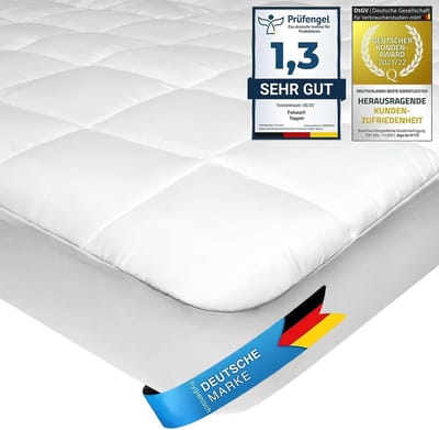 Microfiber Topper - Matrasbeschermer Gewatteerd - Beter Slapen - Extra Zachte Vulling - 160x200cm - Wit