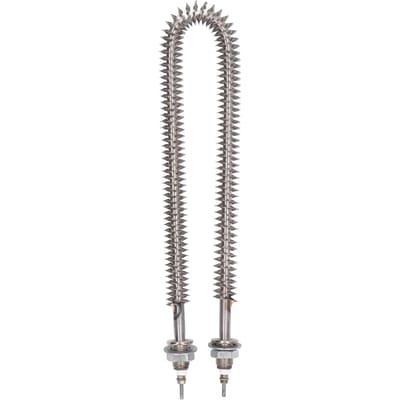 Tube Chauffant Ailettes Acier Inoxydable Forme U Chauffage Rapide Haute Efficacité Thermique Électrique Ailettes