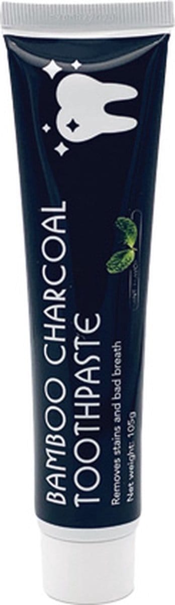 - Charcoal Mint Tandpasta - Witte Tanden - Houtskool Tand Bleker - Charcoal Toothpaste - Teeth Whitening - Charcaol Tandpasta Whitening - Frisse Adem - Bamboe Tandsteen verwijderaar - Wittere Tandjes - Bamboo Tandbleek