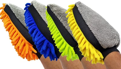 Gadgetpoint - Auto Schoonmaak Spons - Autospons - Washandschoen - Schoonmaakspons Handschoen - 1 stuk - 1x Willekeurige kleur