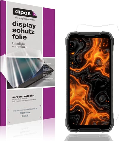 dipos – 4x Beschermfolie geschikt voor Blackview Rock 5 | Krasbestendige & heldere Screenprotector Ultra-Thin