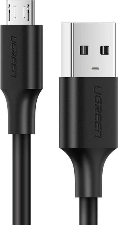 Ugreen - kabel - USB - micro USB 2.4 A - 480 - Mbps - 1,5 - m - zwart - (US289 - 60137)