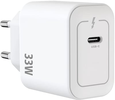 Rixus RXHC33 GaN USB-C Power Adapter 33W White