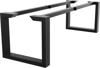 MetaloPro Tafelonderstel Eta Epox Extreme – Zwart Stalen Frame met Rechthoekig Industrieel Ontwerp – Stevige Basis voor Moderne Eet- en Werktafels 220x80x72