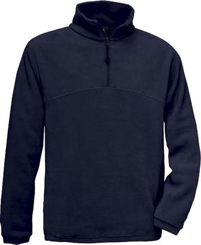 B&C HIGHLANDER Zip Sweater Fleece Marineblauw S