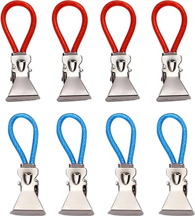 Doodadeals® 16-Pack Handdoekclips – Handdoekknijpers – Vakantie – Handdoeklusjes met Clip – Theedoek Haakjes – Multicolor – 16 stuks