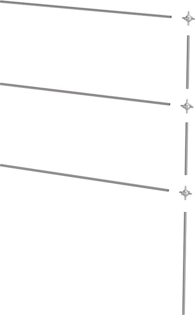 WITBOSCH - Plantensteun - Uitbreiding voor modulaire leisteun - 103 cm