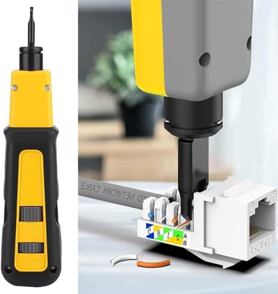 Professionele Crimping Tangen voor Netwerkbedrading met 88/110 Snijbladen en Kunststof Handvat, Ideaal voor Elektrische Installaties en Kabelverbindingen