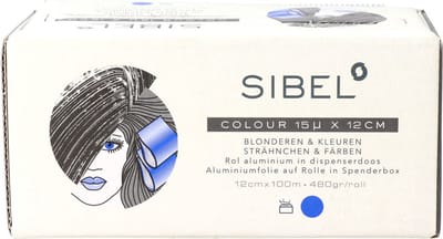 Aluminiumfolie Sinelco Sibel High Haar en Beauty 15 x 12 x 100 cm Blauw
