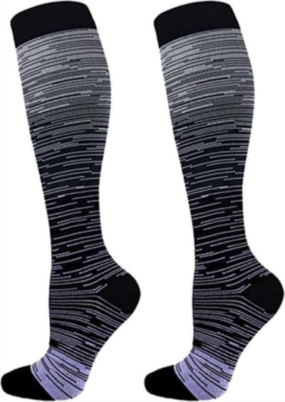 Finnacle - Compressie-/Steunkousen - Comfort - Compression Socks - Maat 41-46 - Zwart- Unisex - Ondersteuning - Duopak