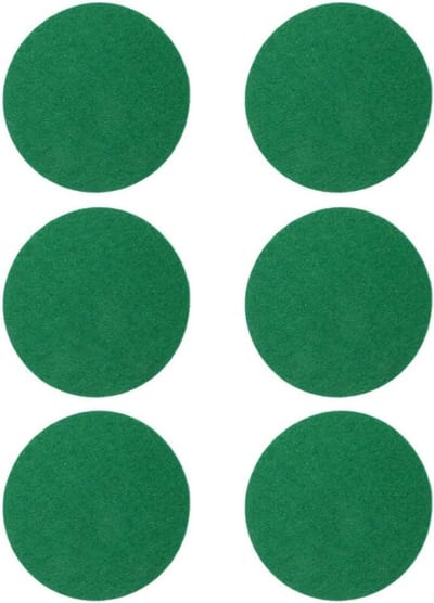 Vervangende Vilt Pads voor Air Hockey Tafel Pushers - Set van 6 Groene Schuifjes