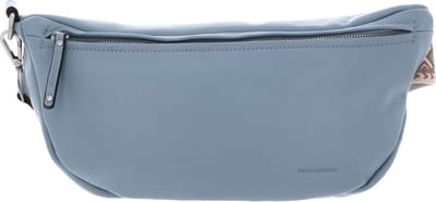 FREDsBRUDER Leren Schoudertas Gordeltas Sha Na Na Beltbag Dusty Blue Lichtblauw