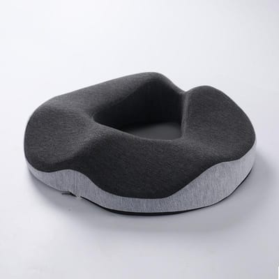Coussin d'Hémorroïdes Coussin de Siège de Soins de Santé Coussin Coccyx Fesses Coussins de Siège Auto pour Femmes Coussin de Chaise en Mousse à Mémoire pour la Hanche black