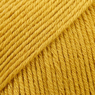 DROPS Safran Uni Colour - 66 mosterdgeel - Katoen Garen