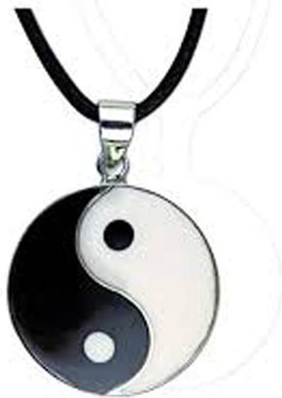 Yin Yang zilveren hanger  | Yin Yang ketting zilver (K358)