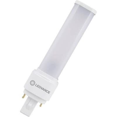 Ledvance - LEDVANCE LED PL-C Dulux D/E - EM/ AC MAINS 230v - 6W 600Lm - 3000K 830 Warm Wit | 2Pins - G24d-1 - Vervangt 13W