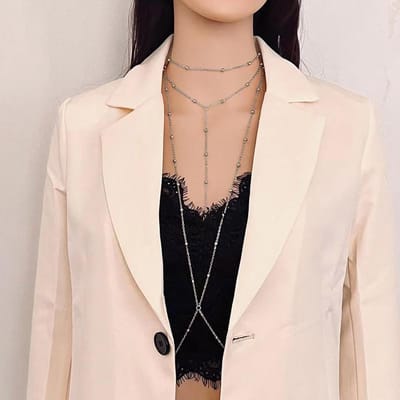 Inovra Plus - Multi Layered Cross Body Chain voor Vrouwen - Modieuze Bikini Accessoires voor Nachtclubs
