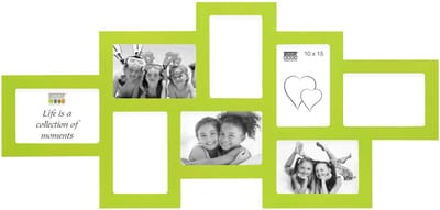 Deknudt Frames fotolijst S65SW8 - groen - hout - 8 foto's 10x15 cm