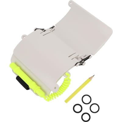 3 Panelen Pols Schrijf Duikbord met Potlood Duik Pols Schrijfbord Onderwater Communicatie white